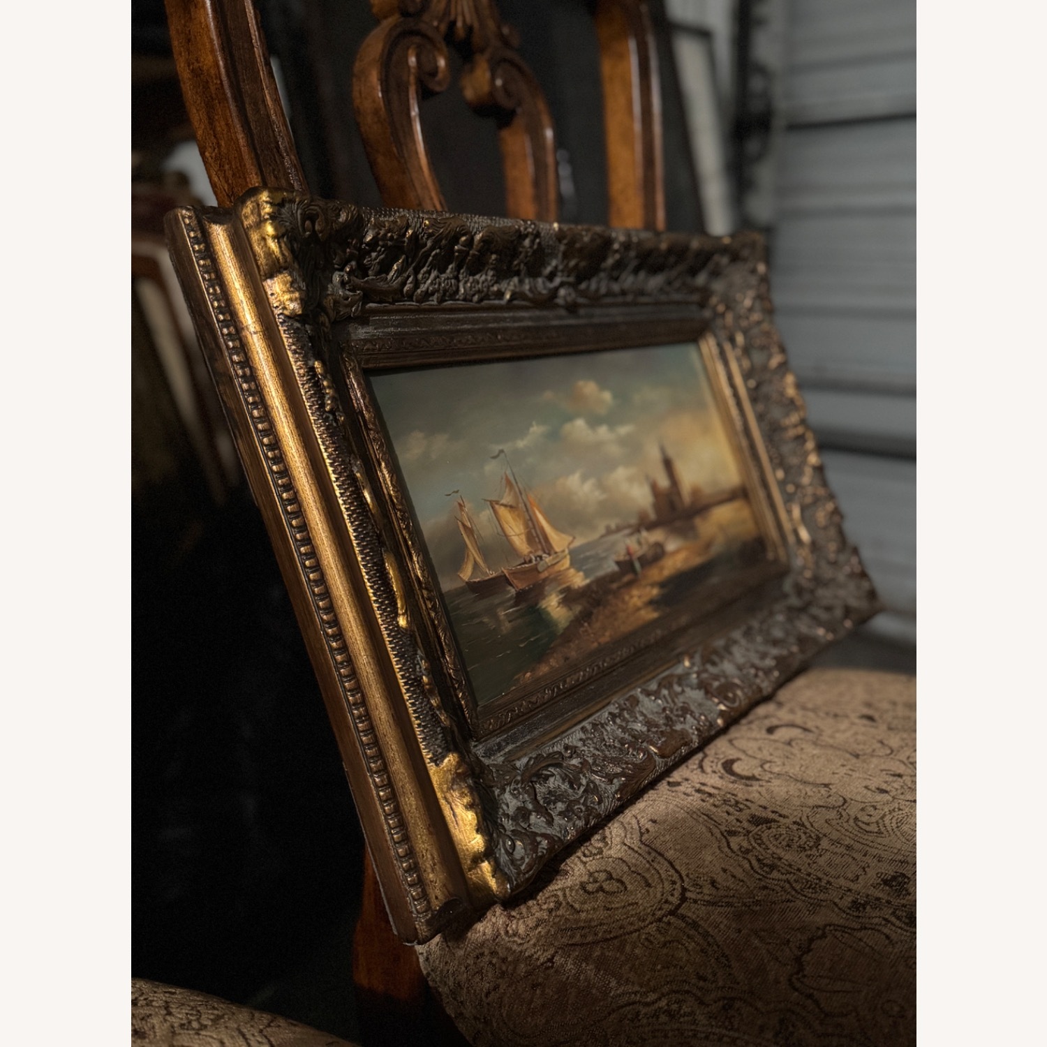 Vintage Framed Oil Painting - image-2