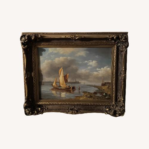 Used Vintage Framed Oil Painting for sale on AptDeco