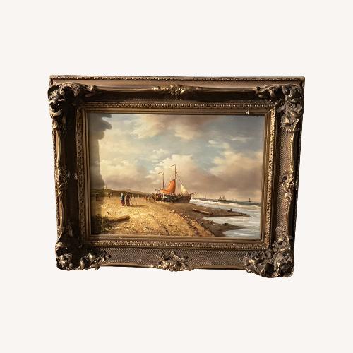 Used Vintage Framed Oil Painting for sale on AptDeco