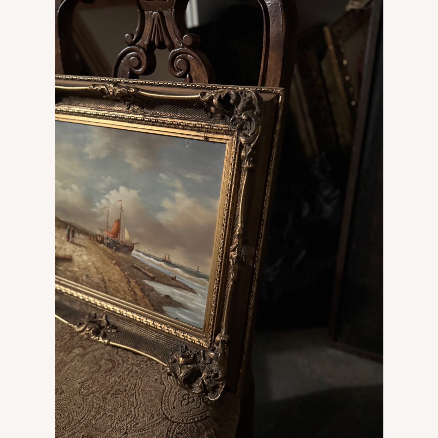 Vintage Framed Oil Painting - image-3