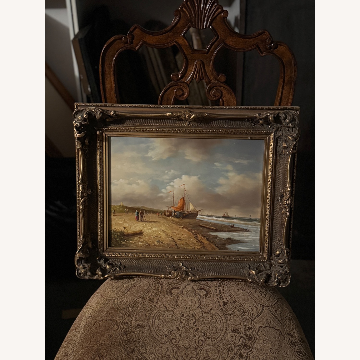 Vintage Framed Oil Painting - image-2