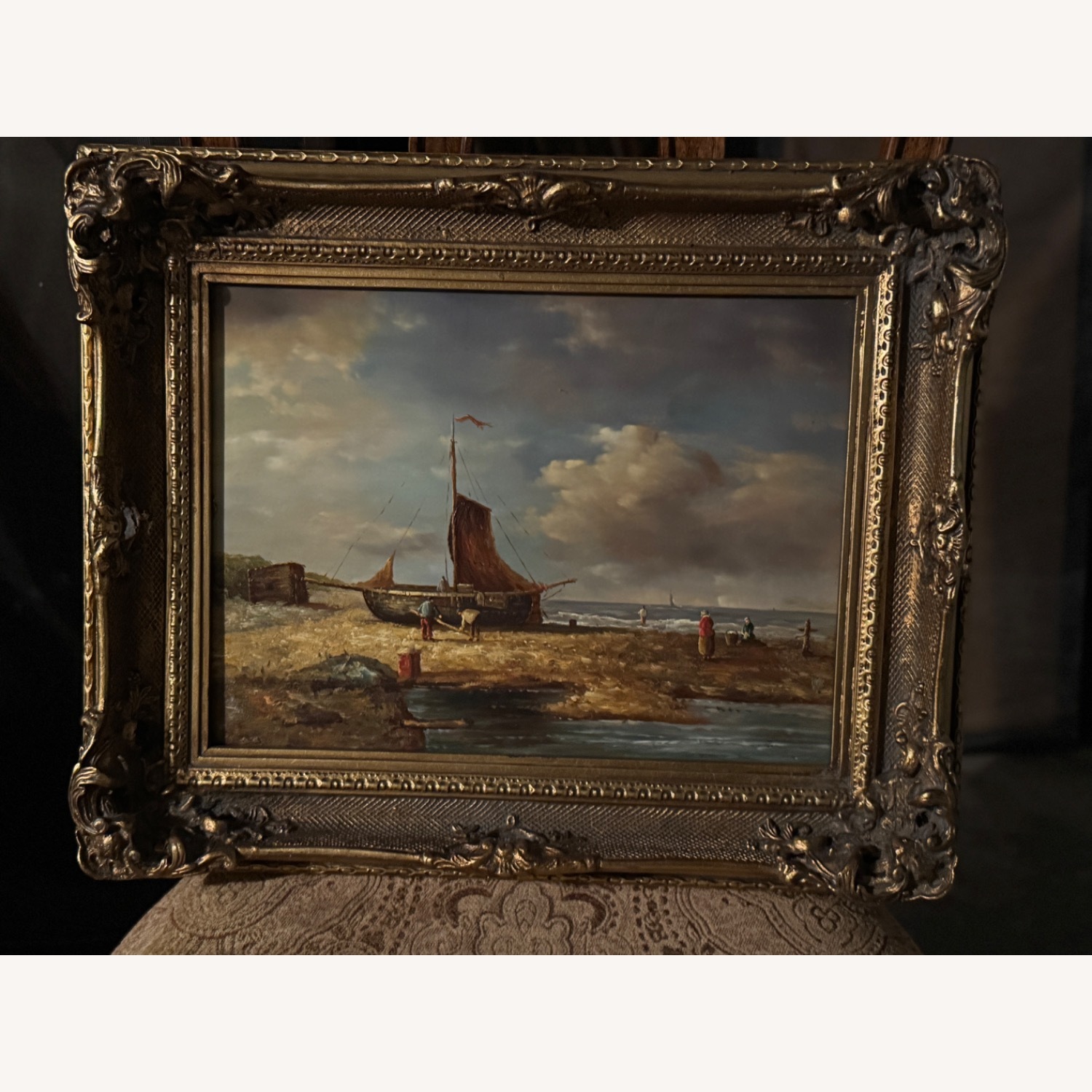 Vintage Framed Oil Painting - image-2