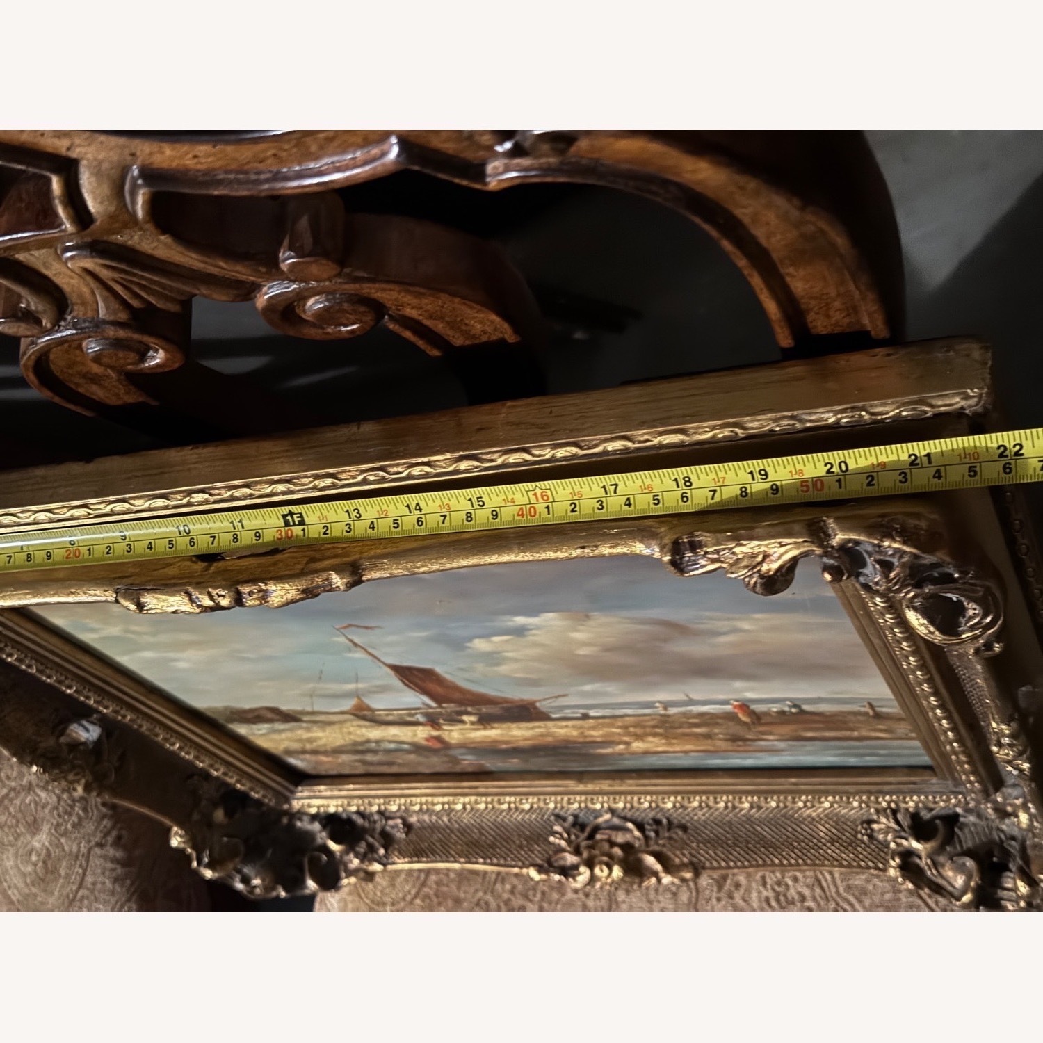 Vintage Framed Oil Painting - image-3