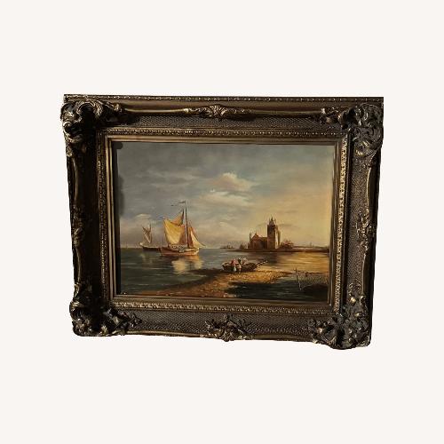 Used Vintage Framed Oil Painting  for sale on AptDeco