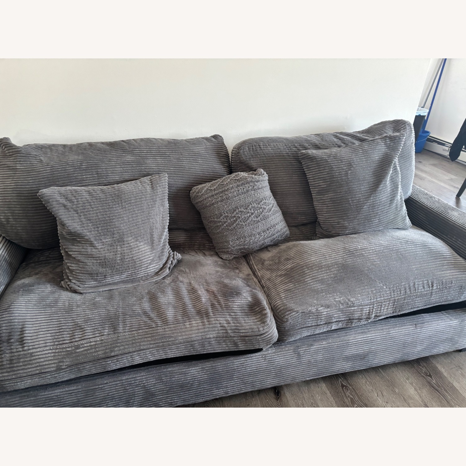 Gray Loveseat Sofa - image-1