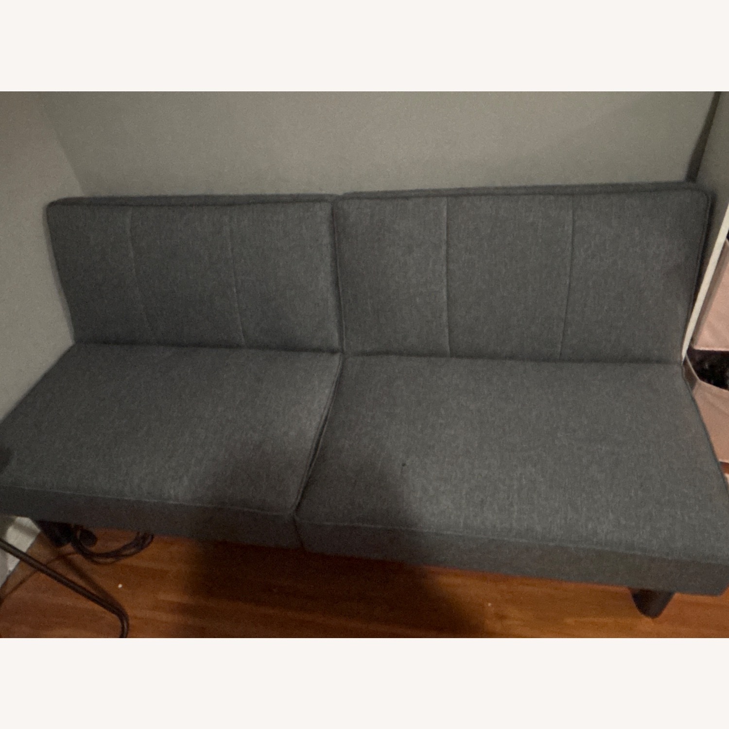 Walmart Gray Futon  - image-1