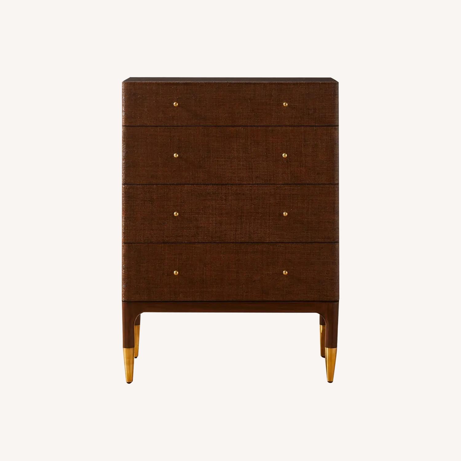 CB2 Zane 4-Drawer Woven Raffia Dresser - image-0