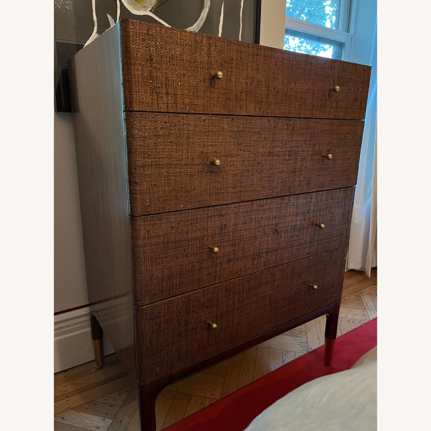 CB2 Zane 4-Drawer Woven Raffia Dresser - image-3