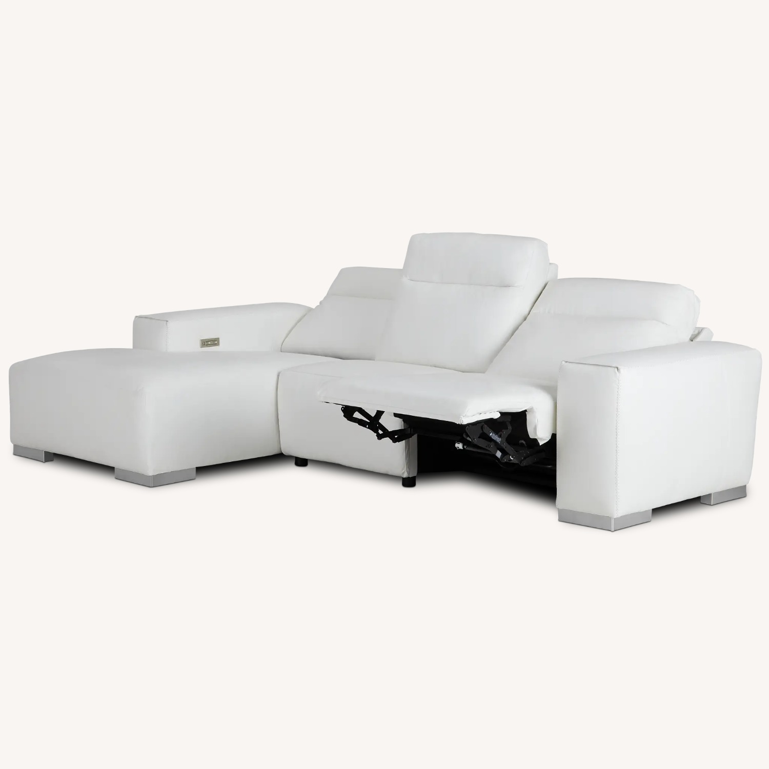 Elba Comfy Leather -2 Power Recliners - image-2