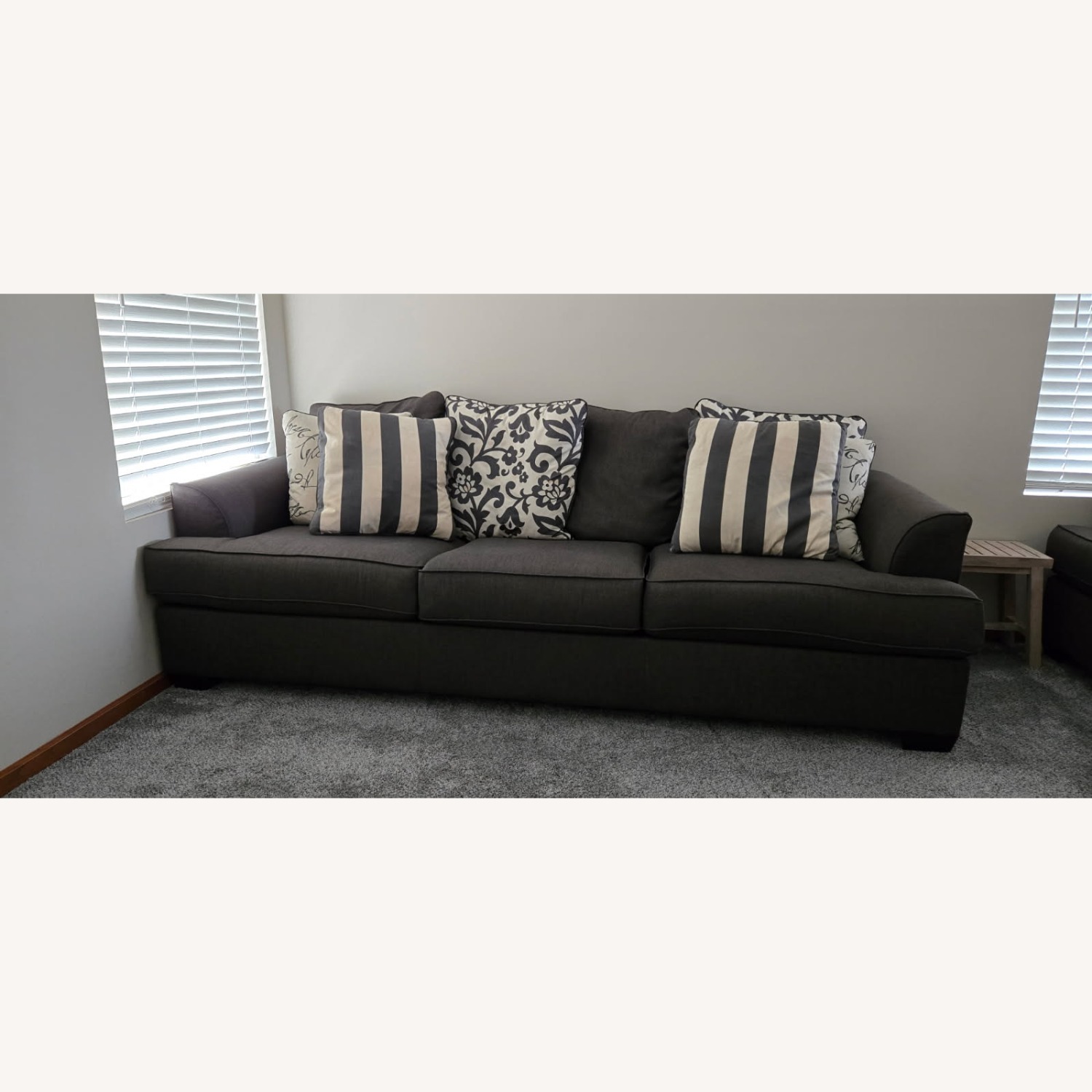 Ashley Furniture Levon Charcoal Extra Long Sofa - image-1