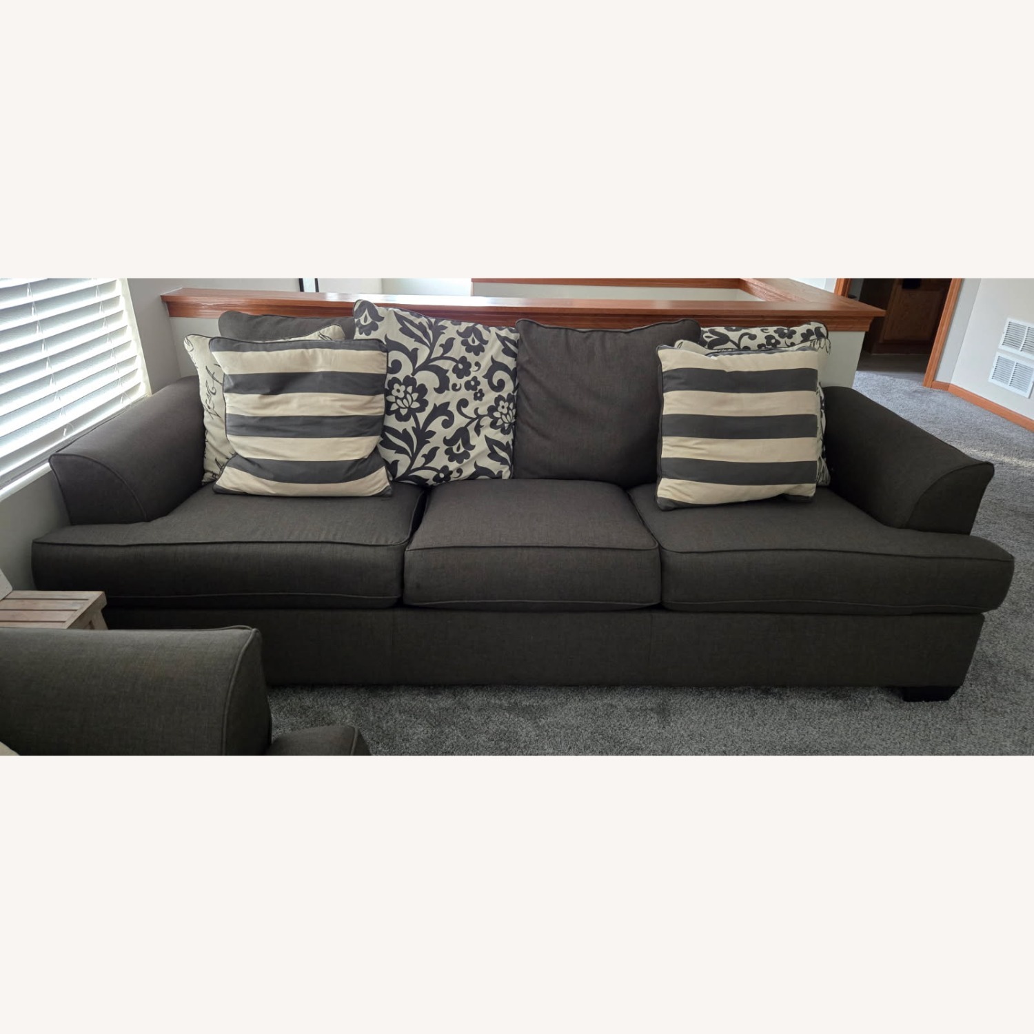 Ashley Furniture Levon Charcoal Extra Long Sofa - image-3