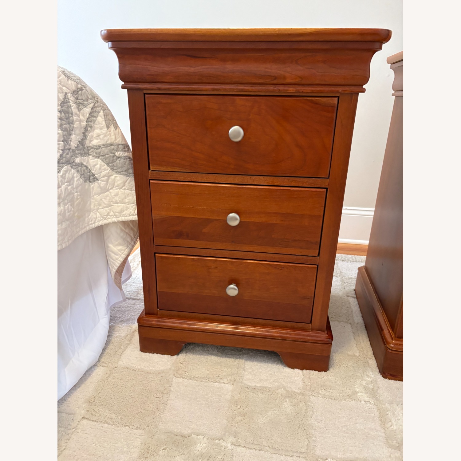 Stanley French Style Cherry Nightstand - image-6