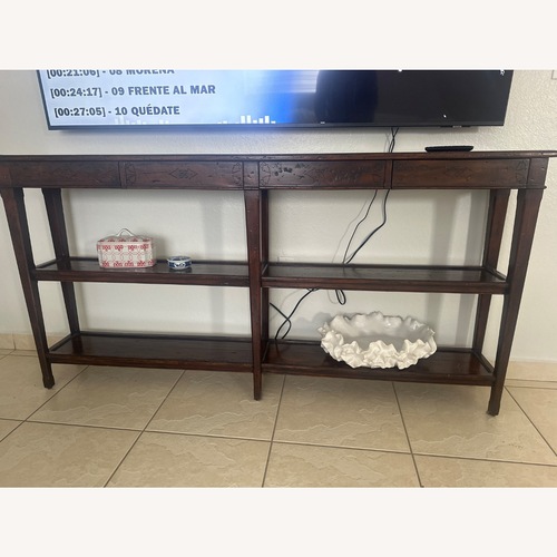 Used Castle Bromwich 72” Solid Wood Console Table for sale on AptDeco
