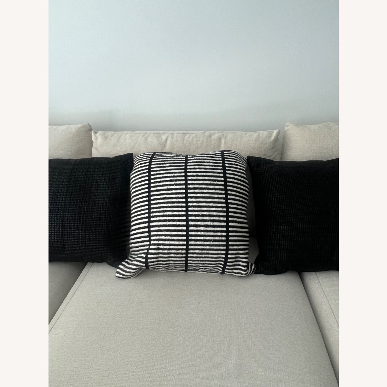 CB2 Black / White Decorative Pillows - image-1
