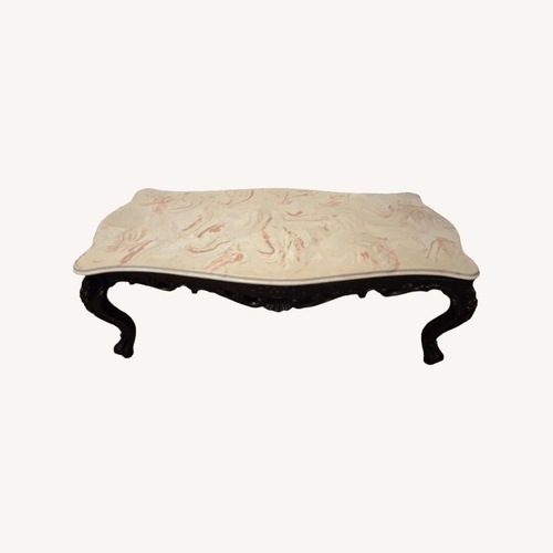Used Vintage Louis XV Marble-Top Coffee Table for sale on AptDeco