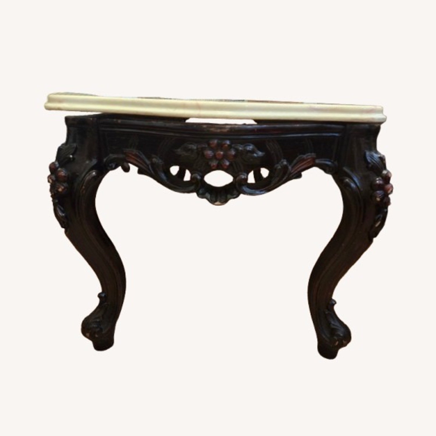 Vintage Louis XV Marble-Top Coffee Table - image-3