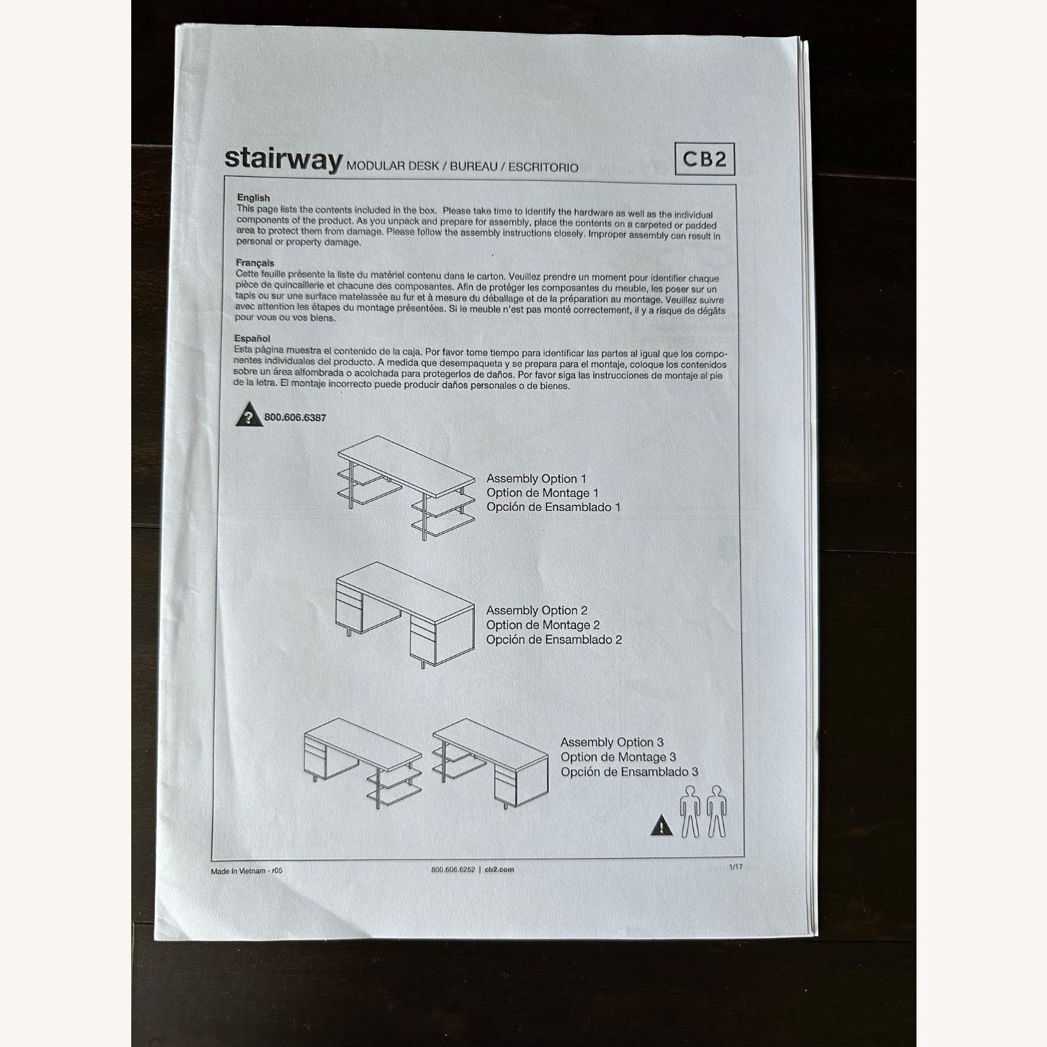 CB2 Stairway 3-Drawer Black Wood Desk With Shelves - image-12