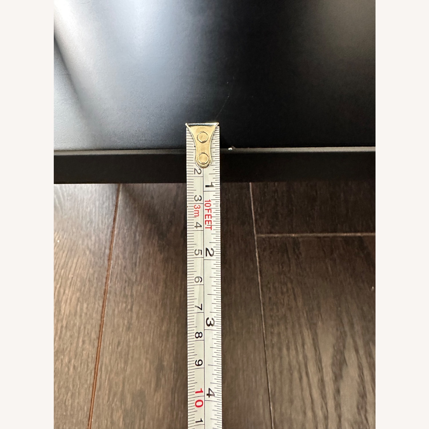 CB2 Stairway 3-Drawer Black Wood Desk With Shelves - image-7