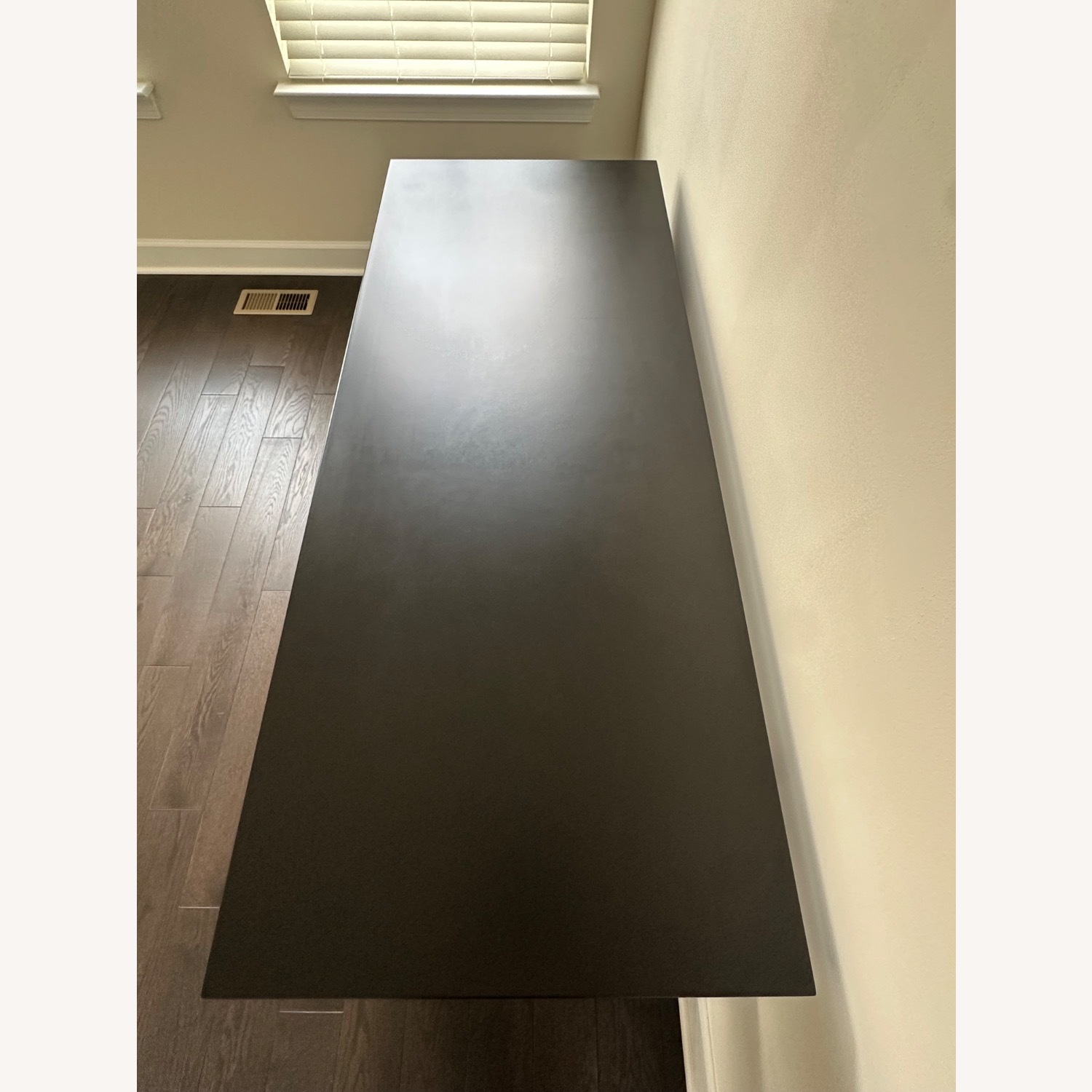 CB2 Stairway 3-Drawer Black Wood Desk With Shelves - image-8