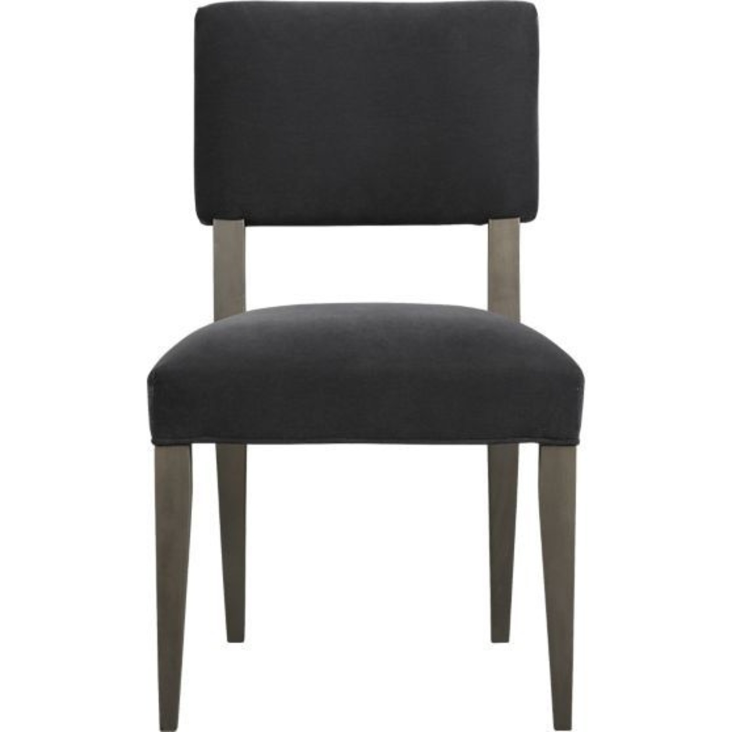 Crate & Barrel Grey Velvet Chair - 4  - image-12