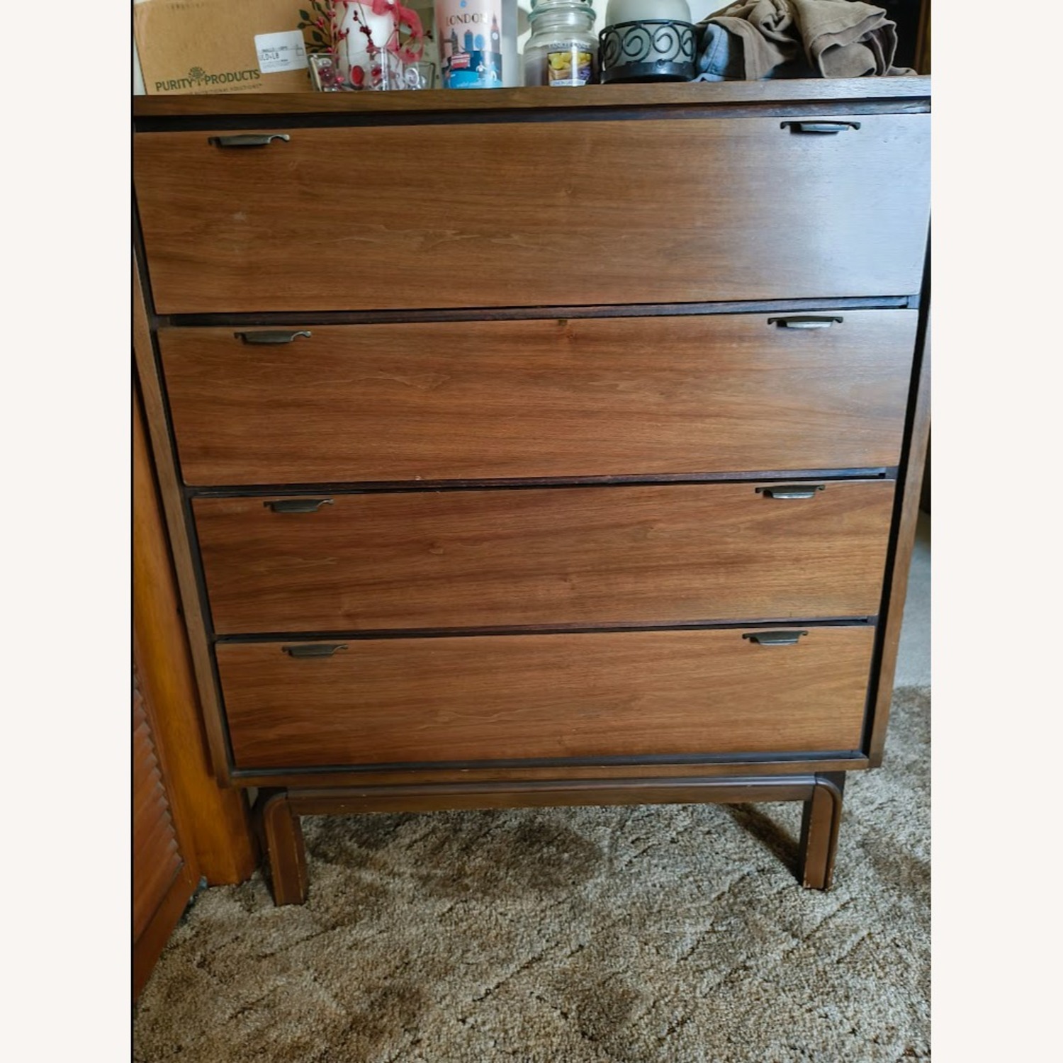 Mid-Century Style 4-Drawer Tall Chest - image-1