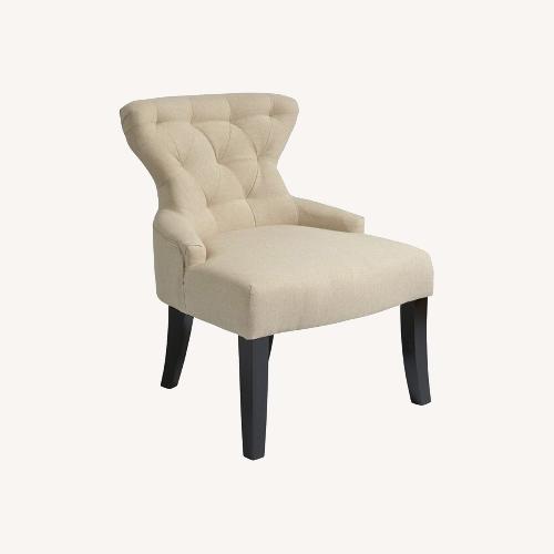 Used White Accent Chair  for sale on AptDeco