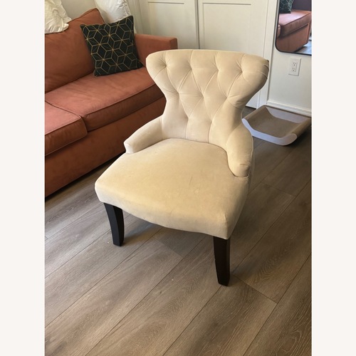 Used White Accent Chair  for sale on AptDeco