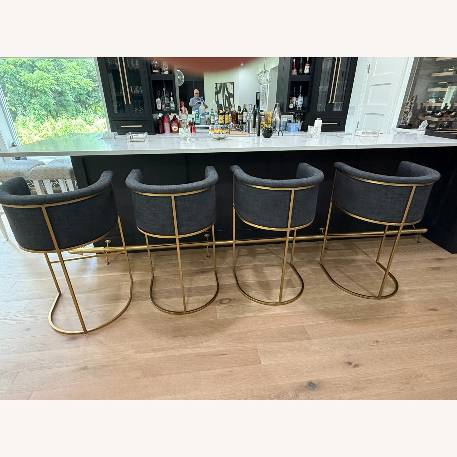 Restoration Hardware Wexler Barrelback Stool - image-4