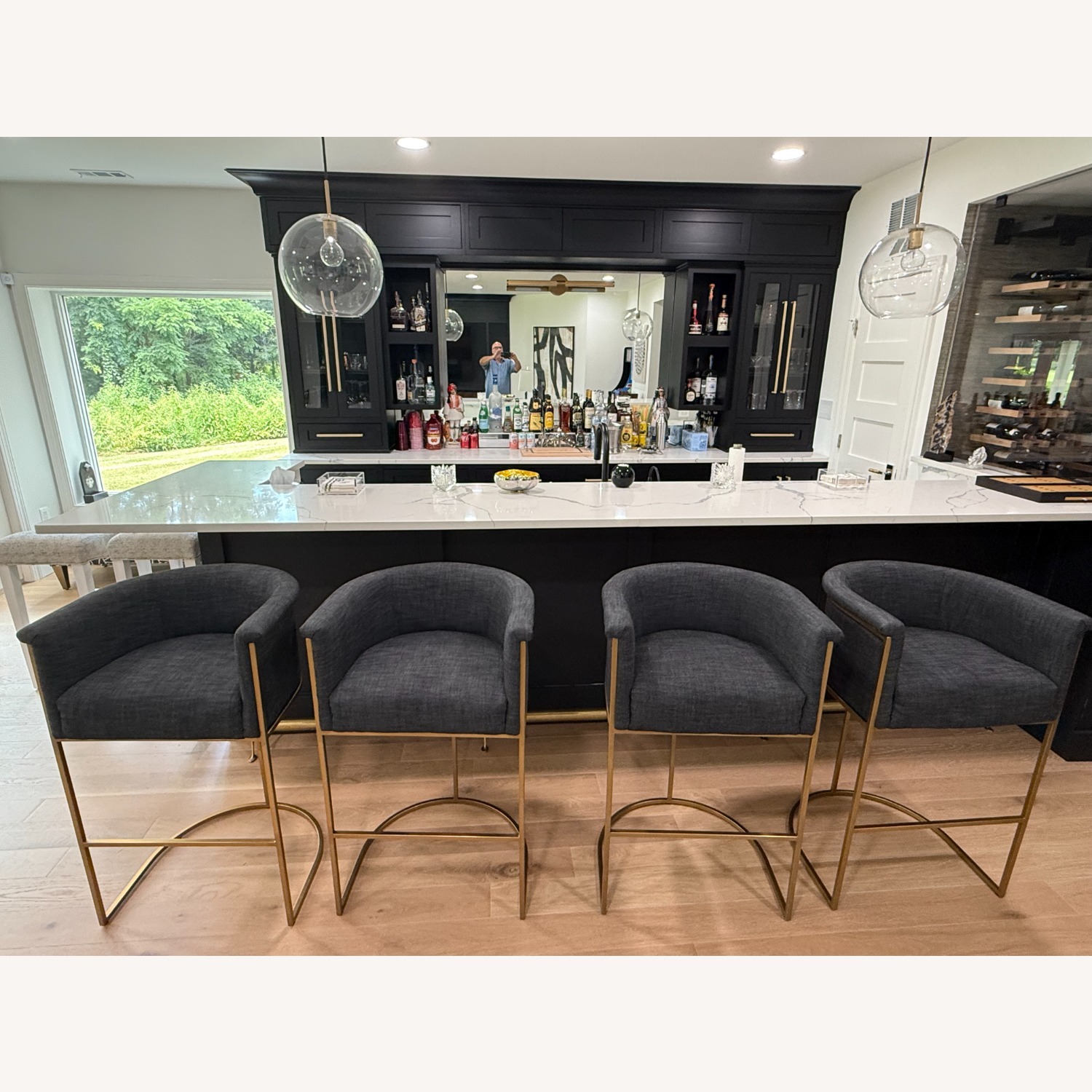 Restoration Hardware Wexler Barrelback Stool - image-2