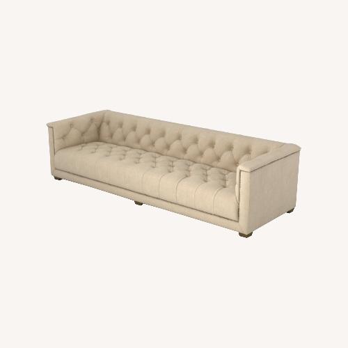 Used Chestnut Italian Velento Leather sofa for sale on AptDeco