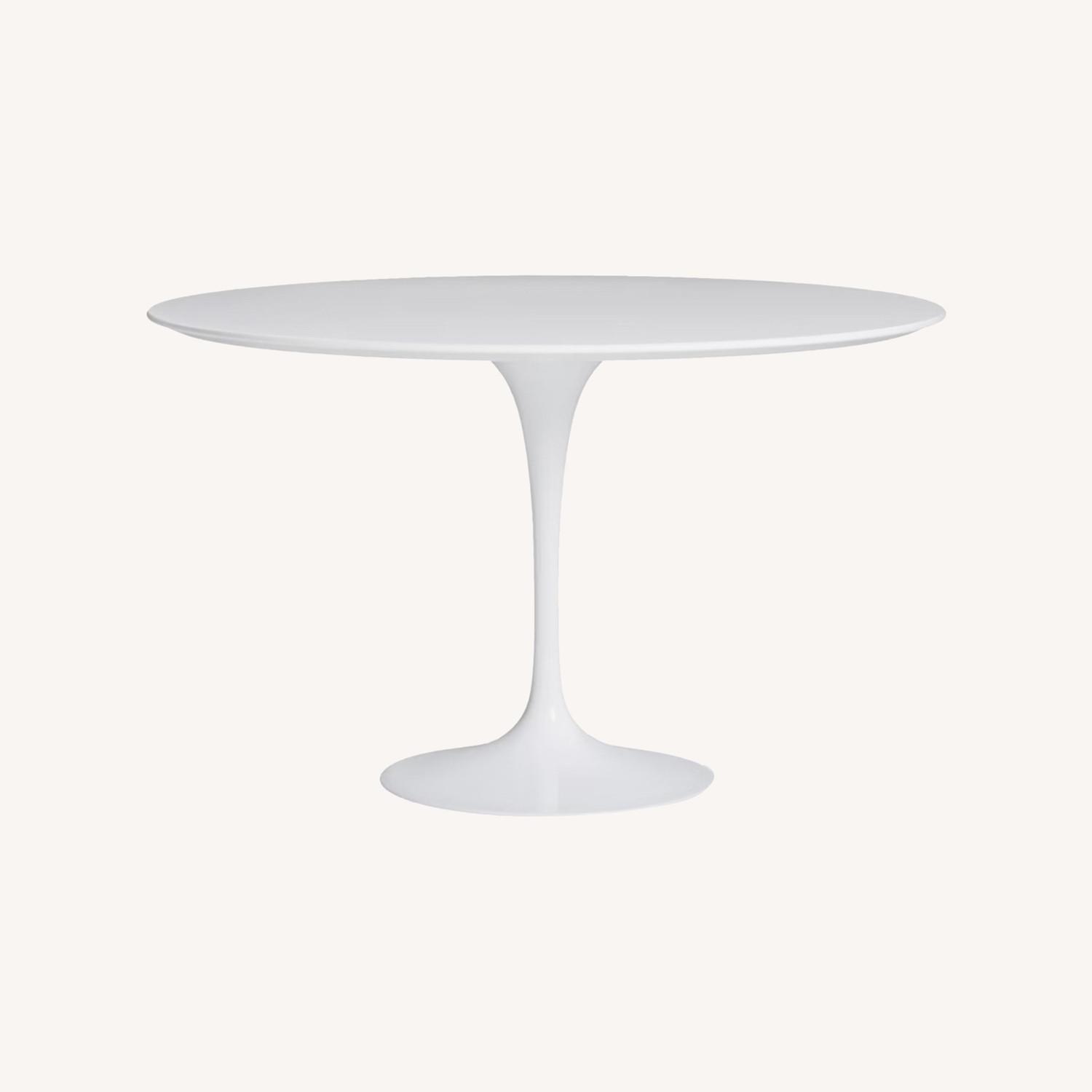 Knoll Saarinen White Tulip Dining Table 47" - image-0