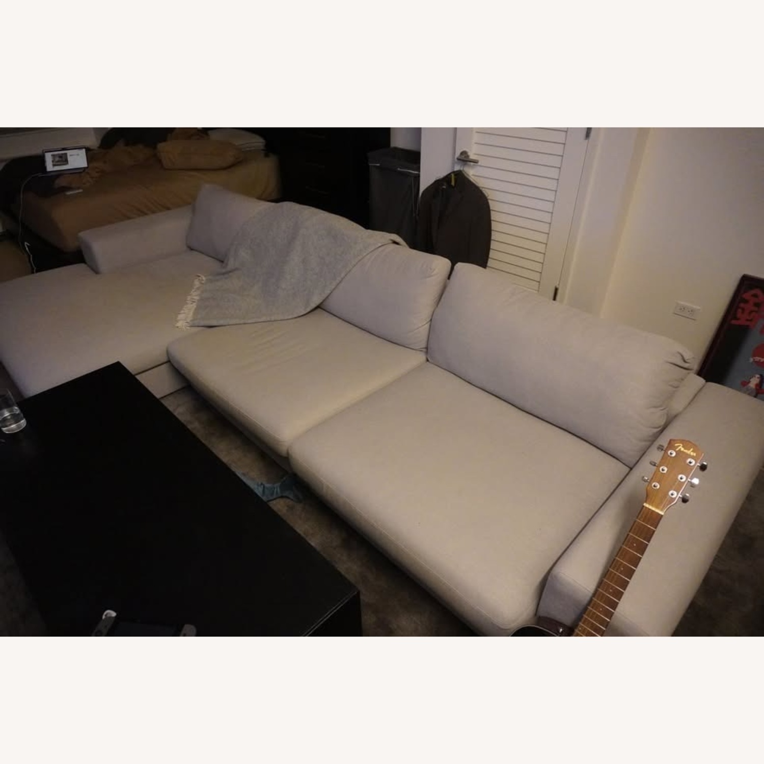 Beta 133.5" Left Modular Sectional - Welsh Grey - image-2