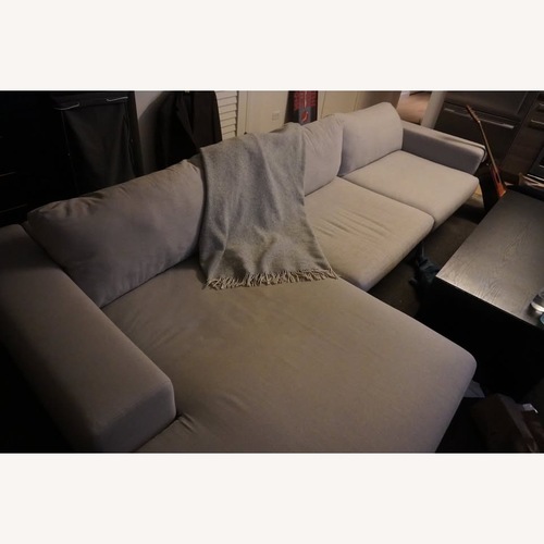 Used Beta 133.5" Left Modular Sectional - Welsh Grey for sale on AptDeco
