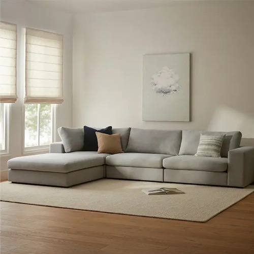Used Beta 133.5" Left Modular Sectional - Welsh Grey for sale on AptDeco