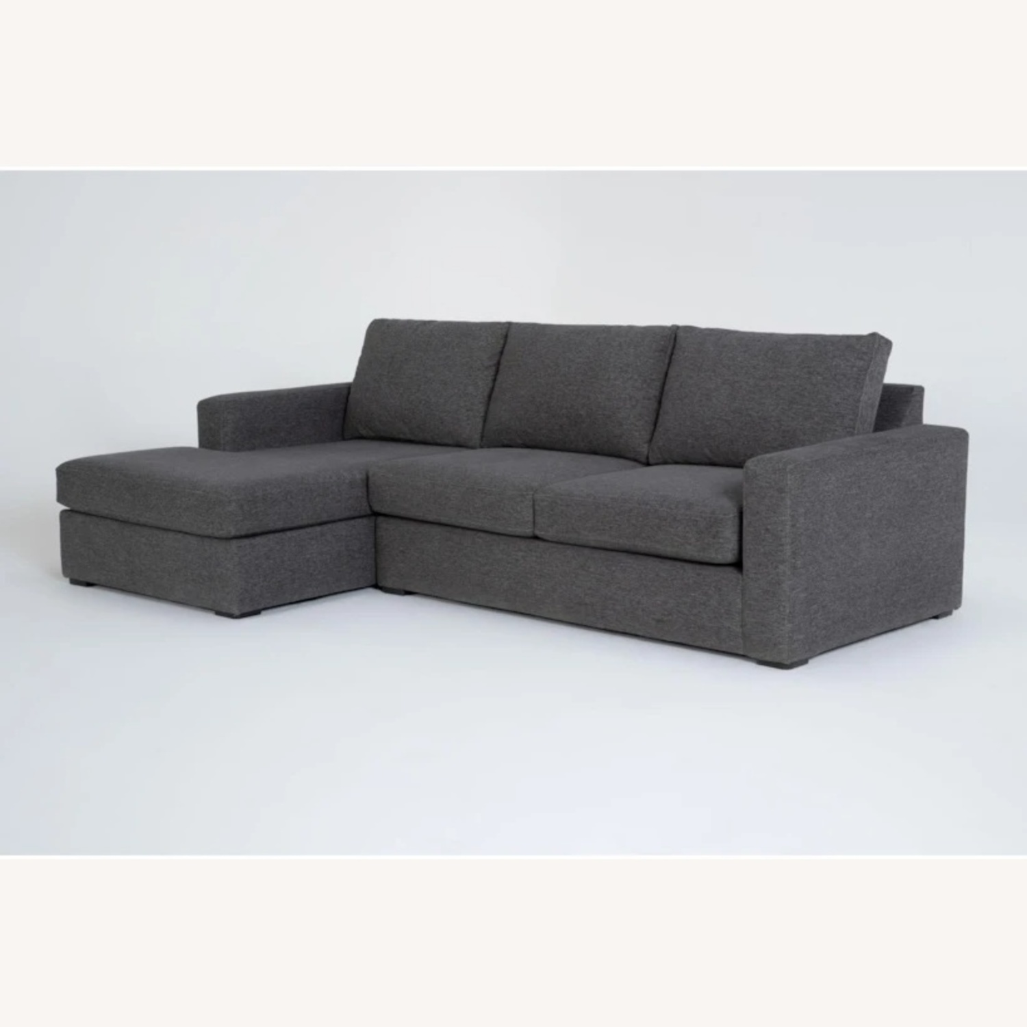 Living Spaces Pewter Gray Sectional - image-4