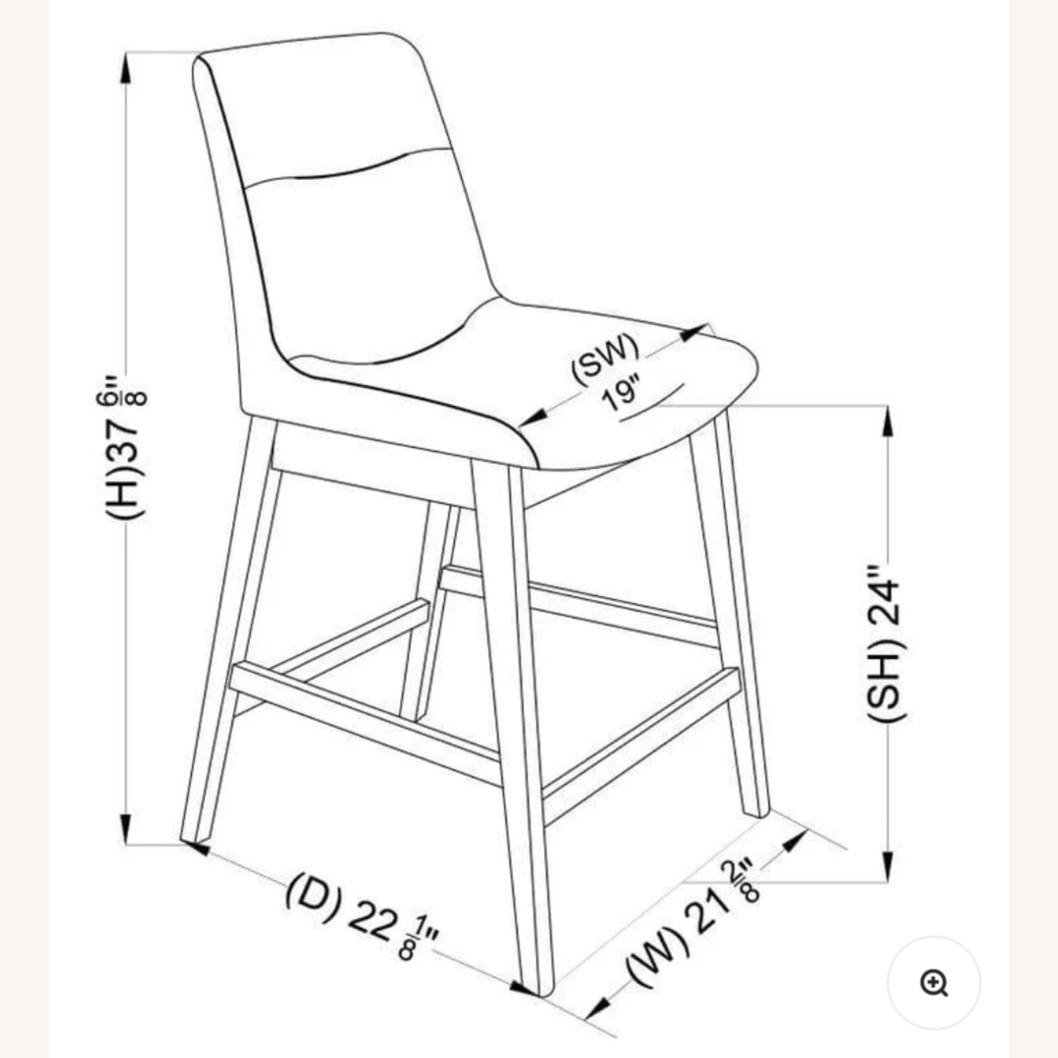 Counter Height Leather Stools - image-2