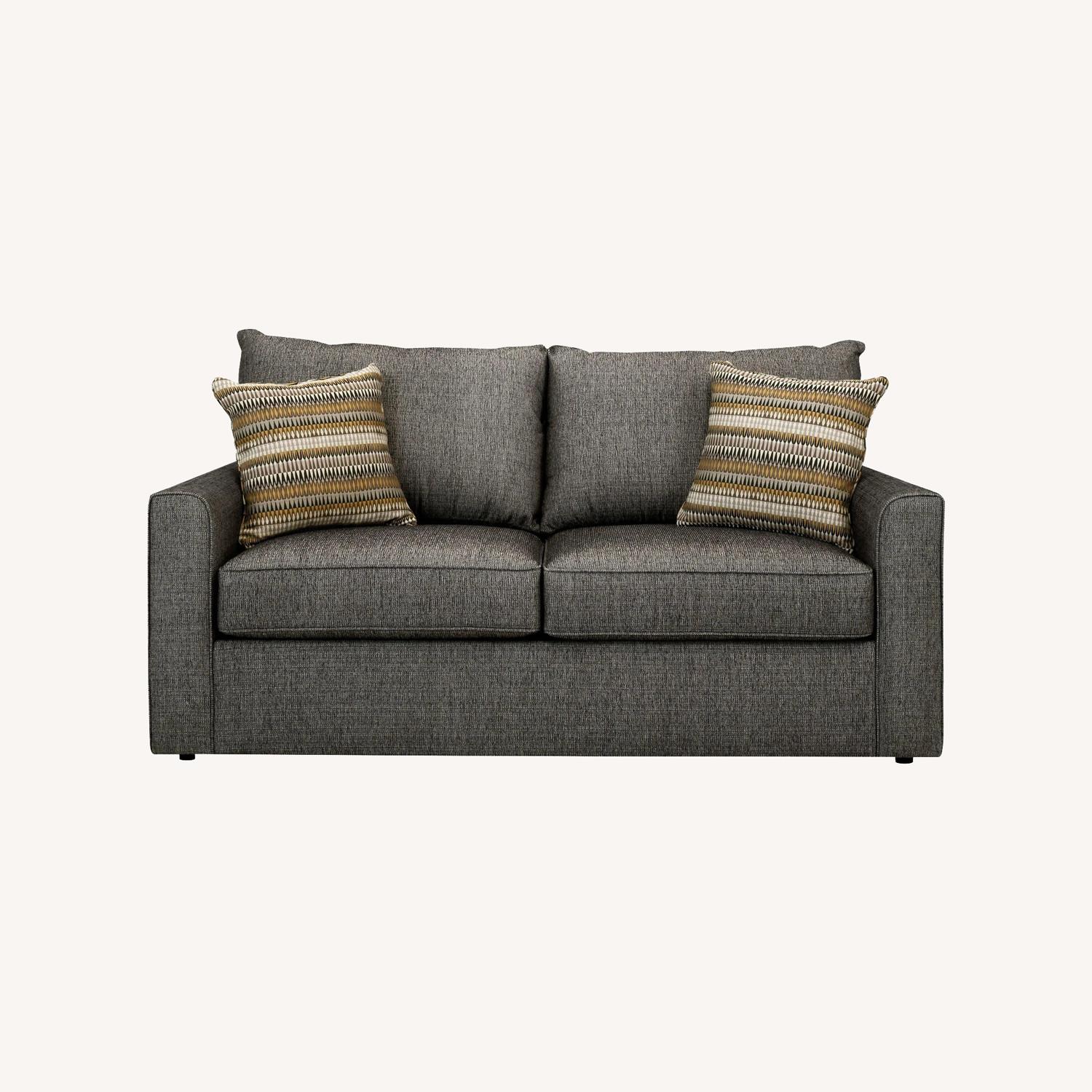 Raymour & Flanigan Trayce Chenille Queen Sleeper Sofa - image-0