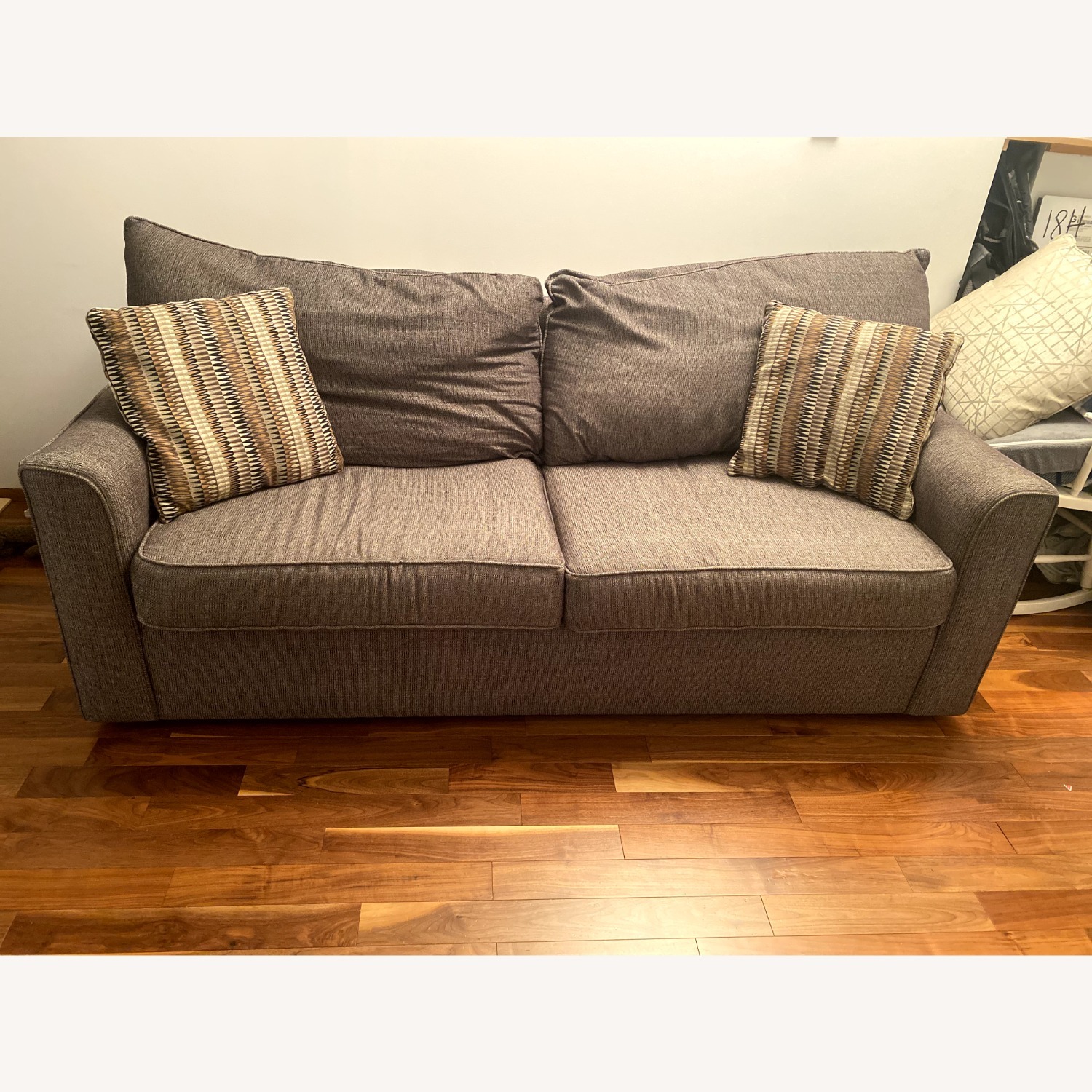 Raymour & Flanigan Trayce Chenille Queen Sleeper Sofa - image-2