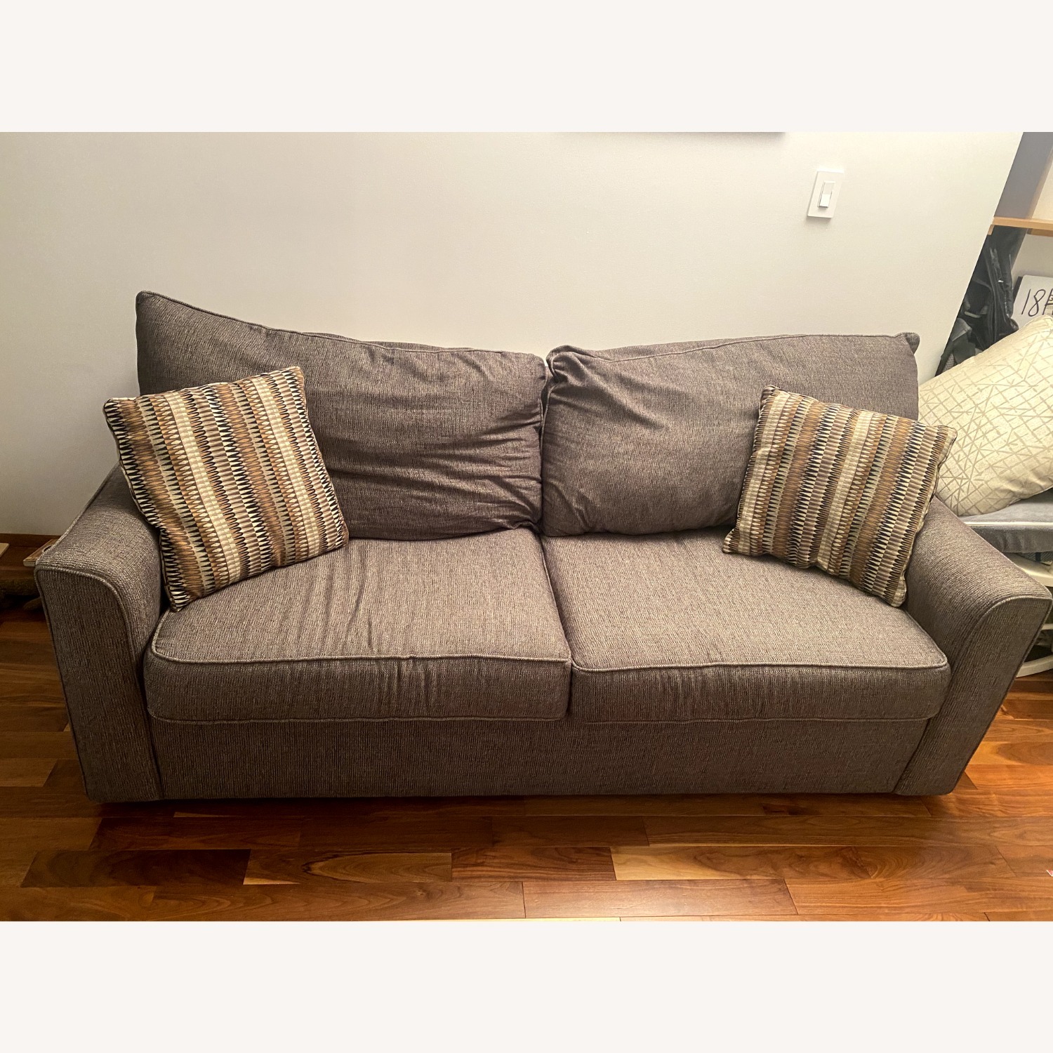 Raymour & Flanigan Trayce Chenille Queen Sleeper Sofa - image-3