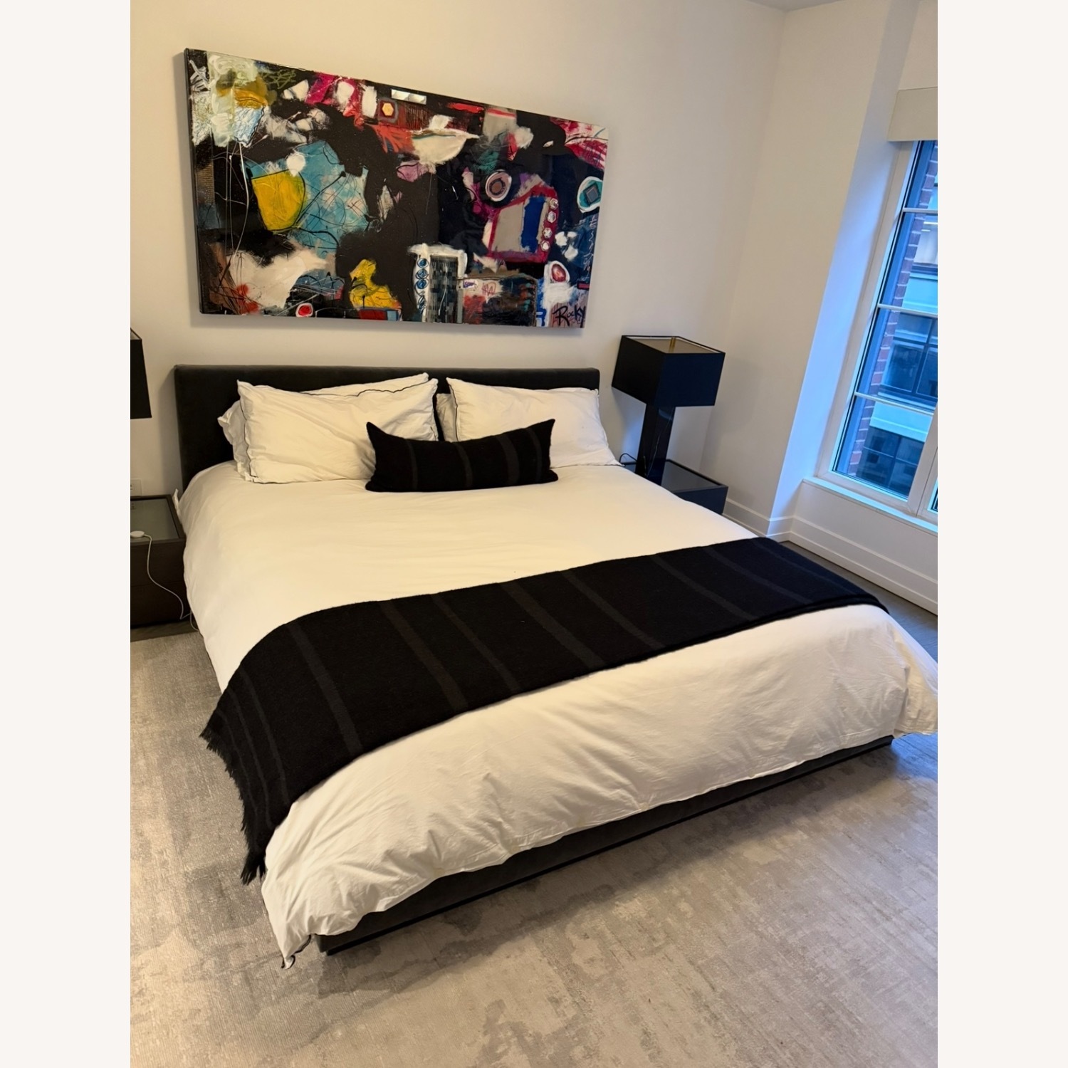 Tottori Viscose Abstract Handwoven Rug - image-2