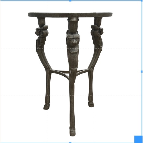 Used Wrought Iron Phoenix Circular Glass Table for sale on AptDeco