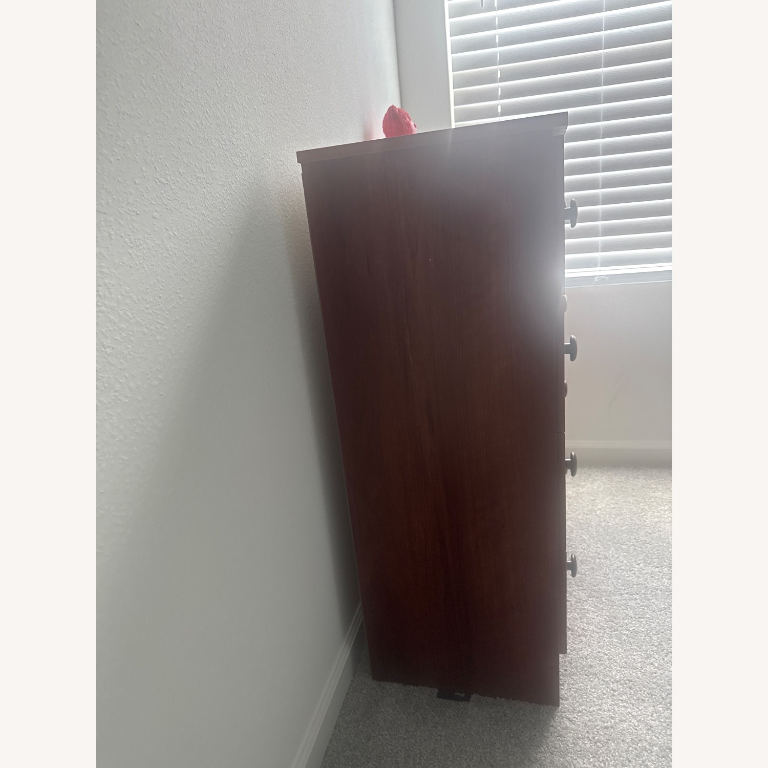 Dark Wood Finish 4 Drawers Dresser - image-2