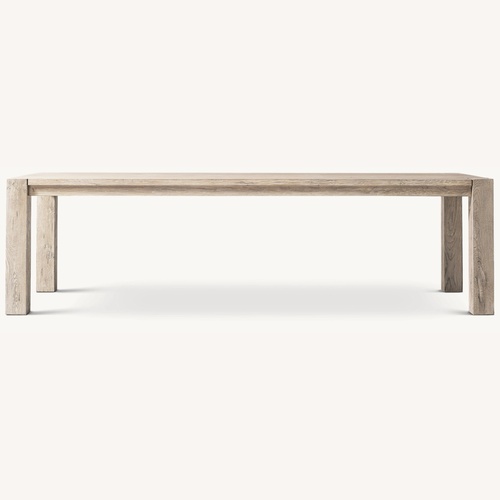 Used Restoration Hardware Oak Dining Table Seats 10  for sale on AptDeco