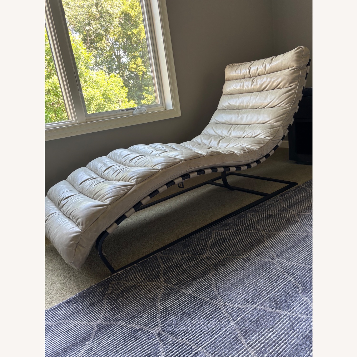 Restoration Hardware Oviedo Leather Chaise - image-2