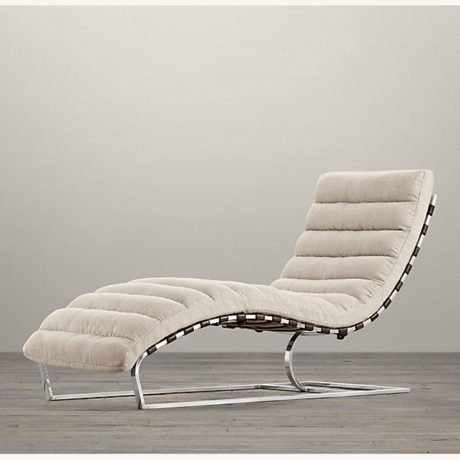 Restoration Hardware Oviedo Leather Chaise - image-0