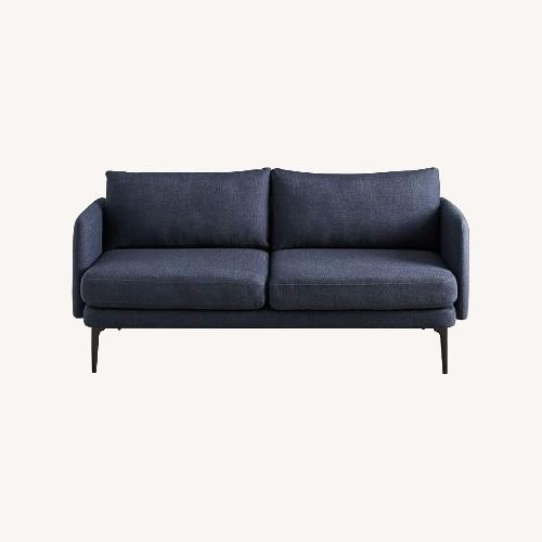 Used West Elm Auburn Sofa 70” Black Indigo for sale on AptDeco