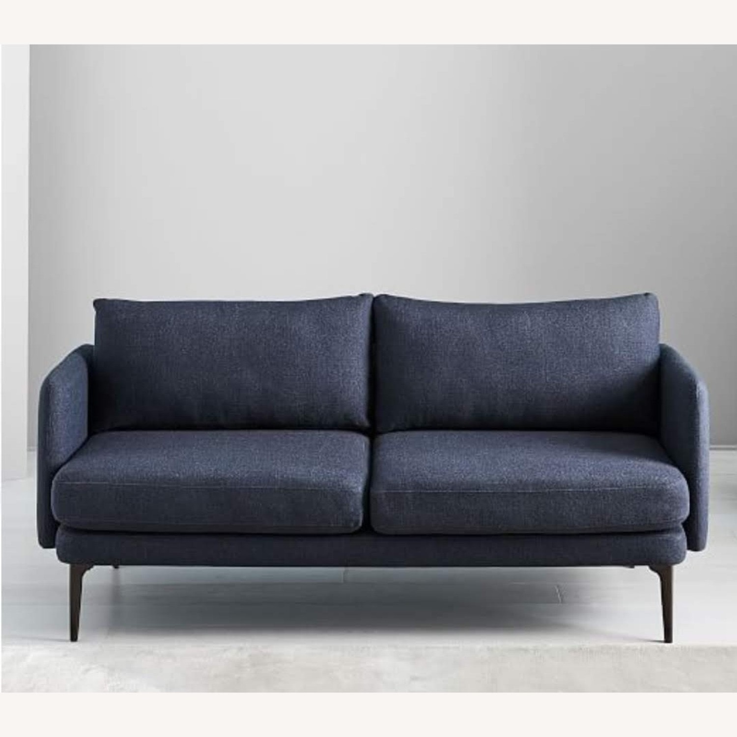 West Elm Auburn Sofa 70” Black Indigo - image-1