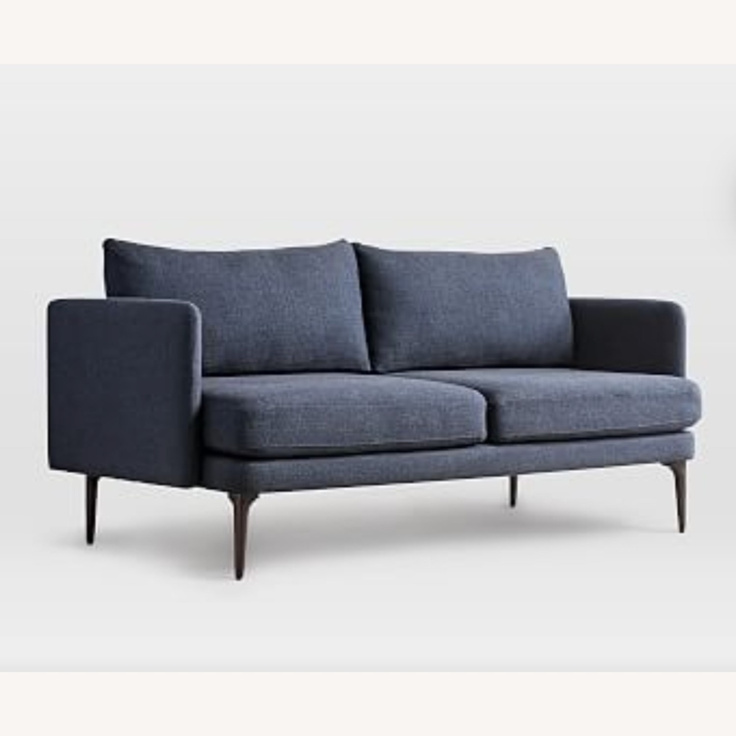 West Elm Auburn Sofa 70” Black Indigo - image-3