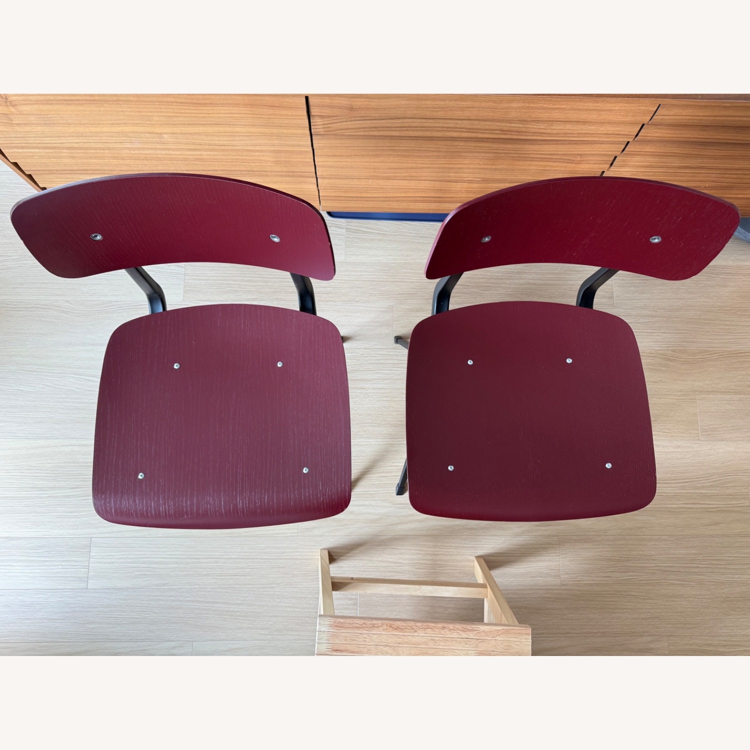 HAY Result Dining Chair Set of 2 in Red - image-5