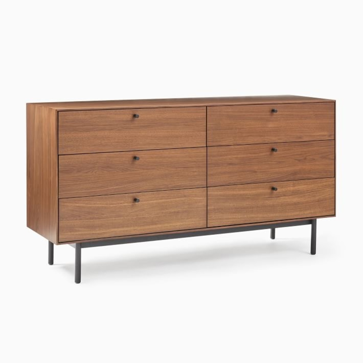 West Elm Gibson Walnut 6 Drawer Dresser - image-4